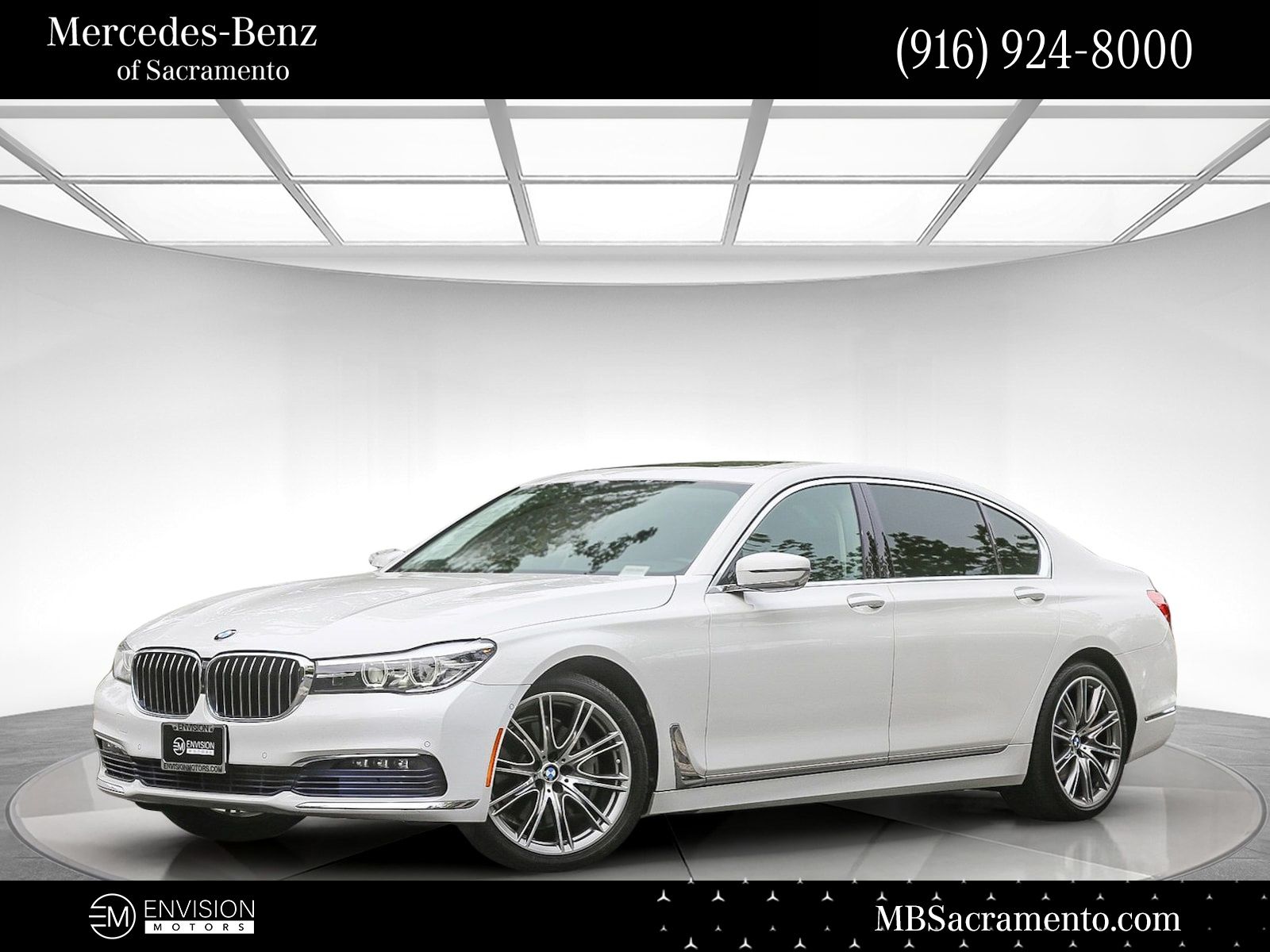 Alpine White 2016 BMW 7 Series 740i RWD Sedan Rear-Wheel Drive 8-Speed Automatic