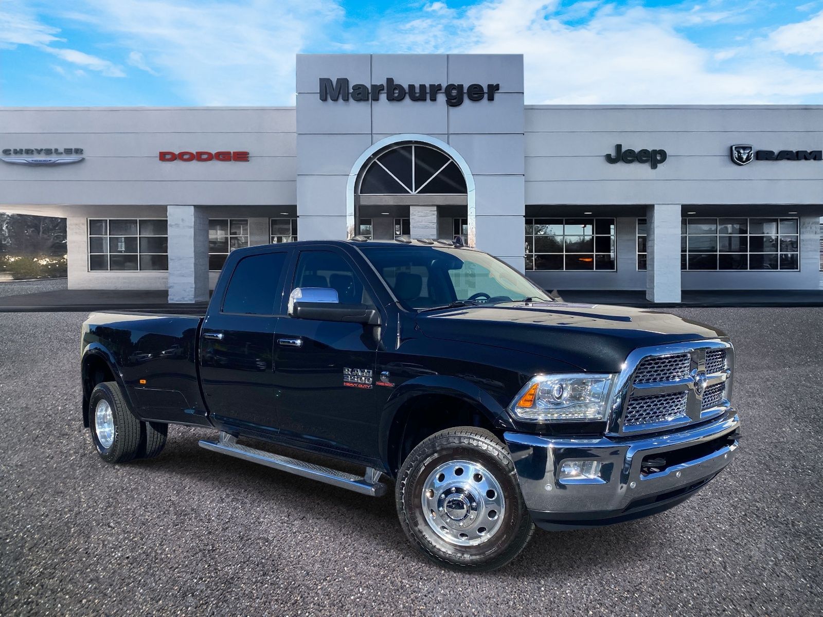 Brilliant Black Crystal Pearlcoat 2018 RAM 3500 Pickup Truck Four-Wheel Drive 6-Speed Automatic