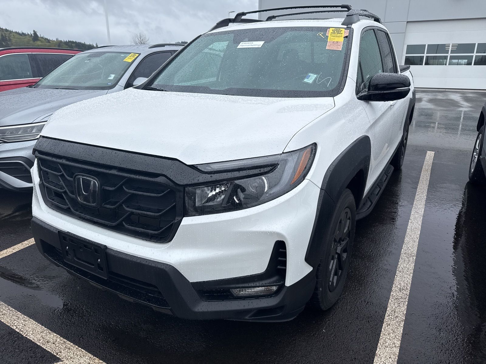 Platinum White Pearl 2023 Honda Ridgeline Black Edition AWD Pickup Truck All-Wheel Drive 9-Speed Automatic