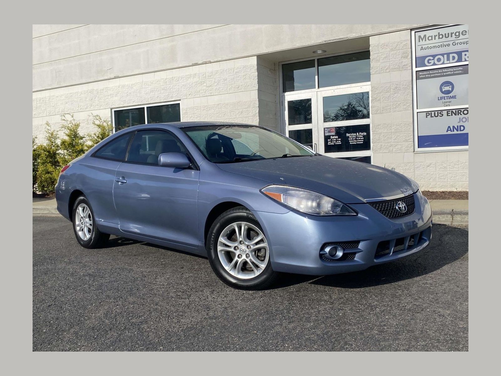 Blue 2008 Toyota Camry Solara SLE Coupe Front-Wheel Drive 5-Speed Automatic