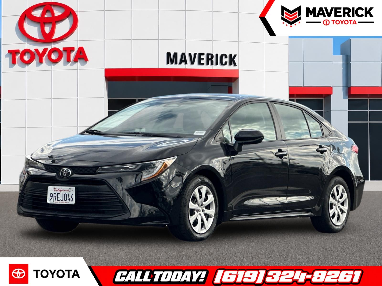 Midnight Black Metallic 2025 Toyota Corolla Sedan Front-Wheel Drive Continuously Variable Transmission