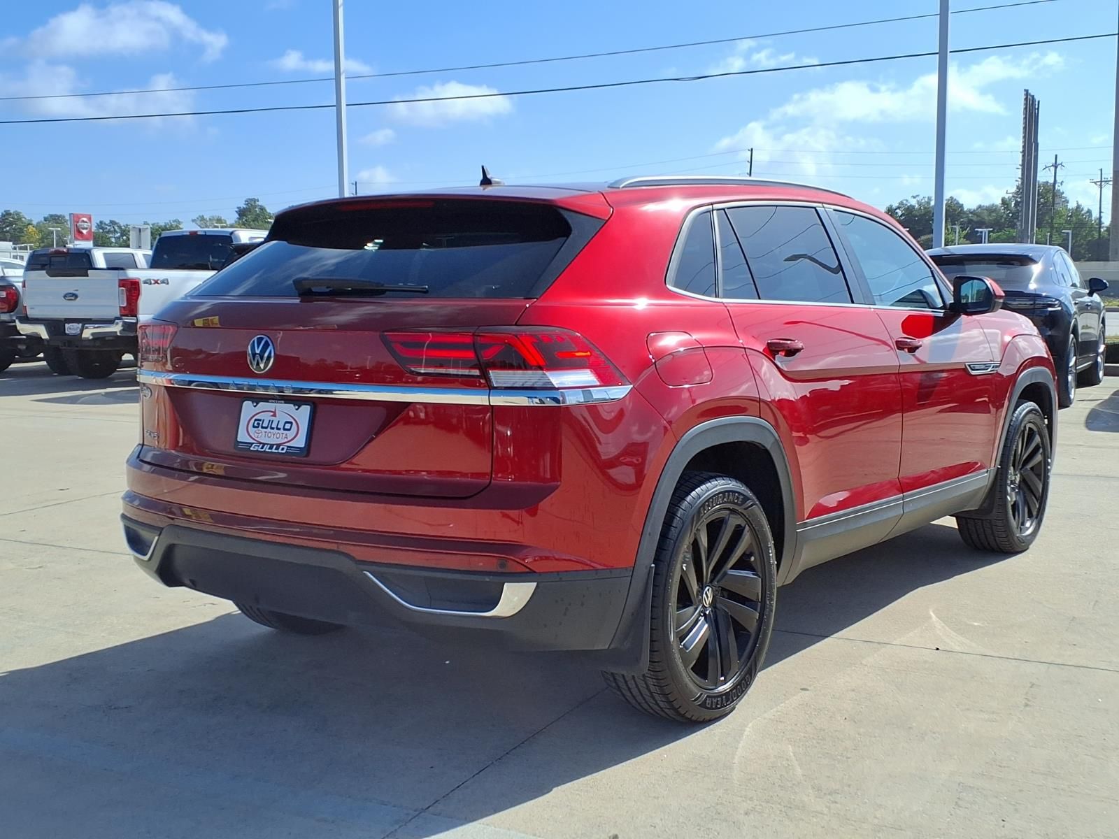 2021 Volkswagen Atlas Cross Sport 3.6L V6 SE w/Technology Red at DeMontrond Auto Country