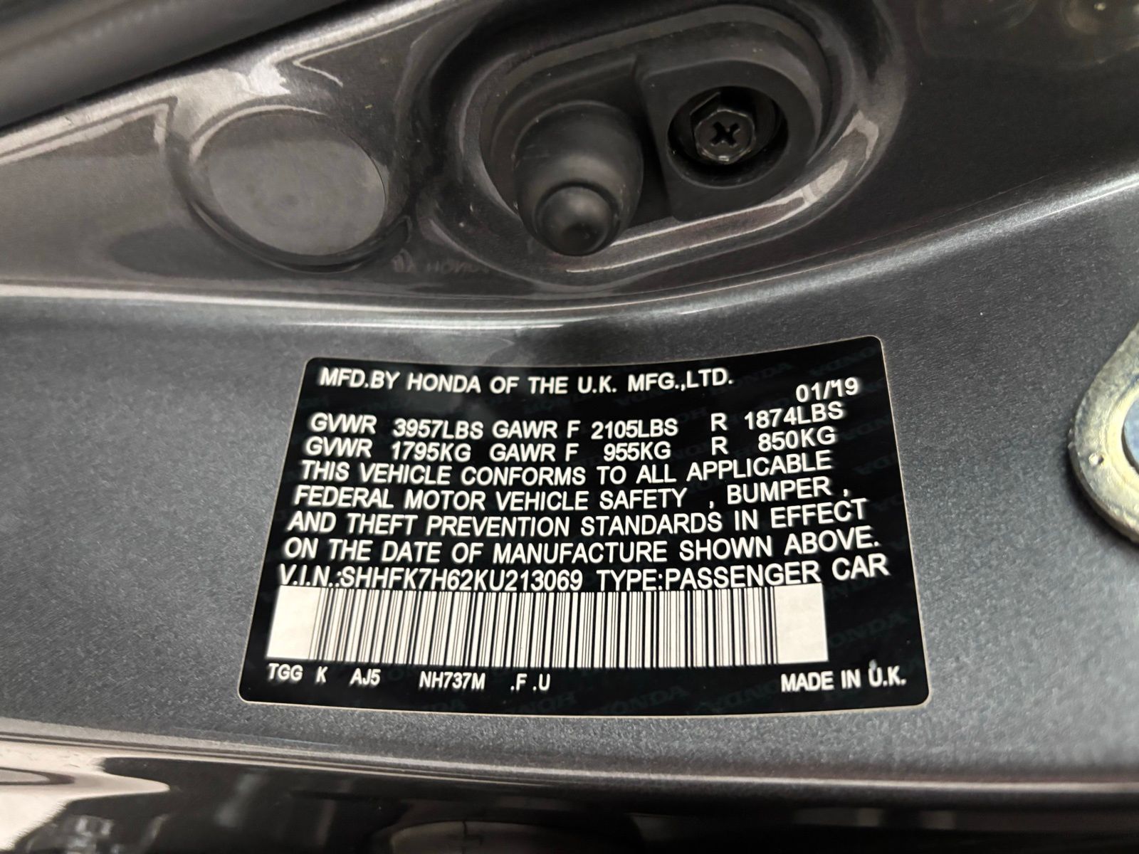 Used Car 2019 Honda Civic  Ex For Sale Under $20,000 In Austin, Texas