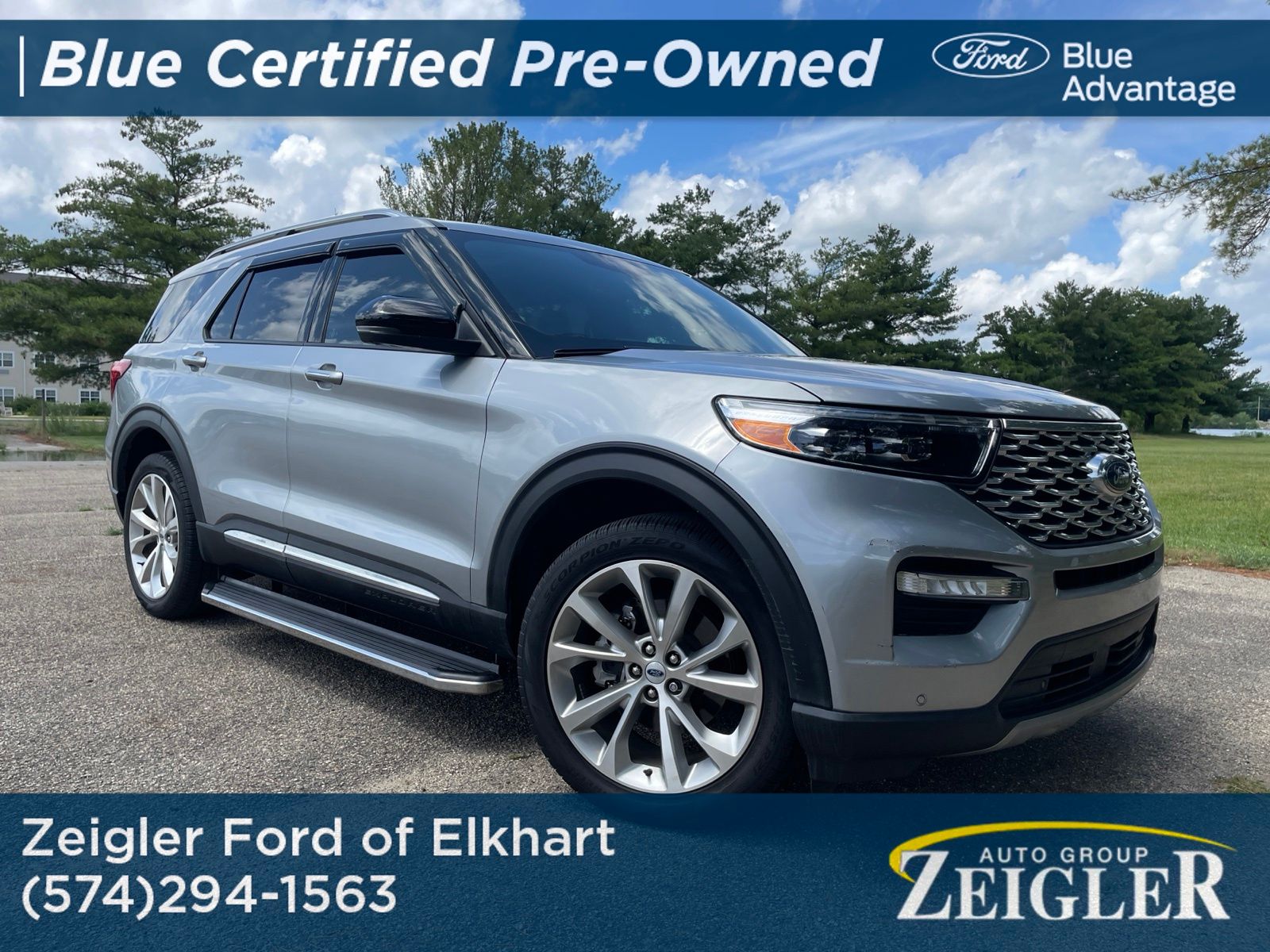 Silver Metallic 2023 Ford Explorer SUV / Crossover All-Wheel Drive Automatic