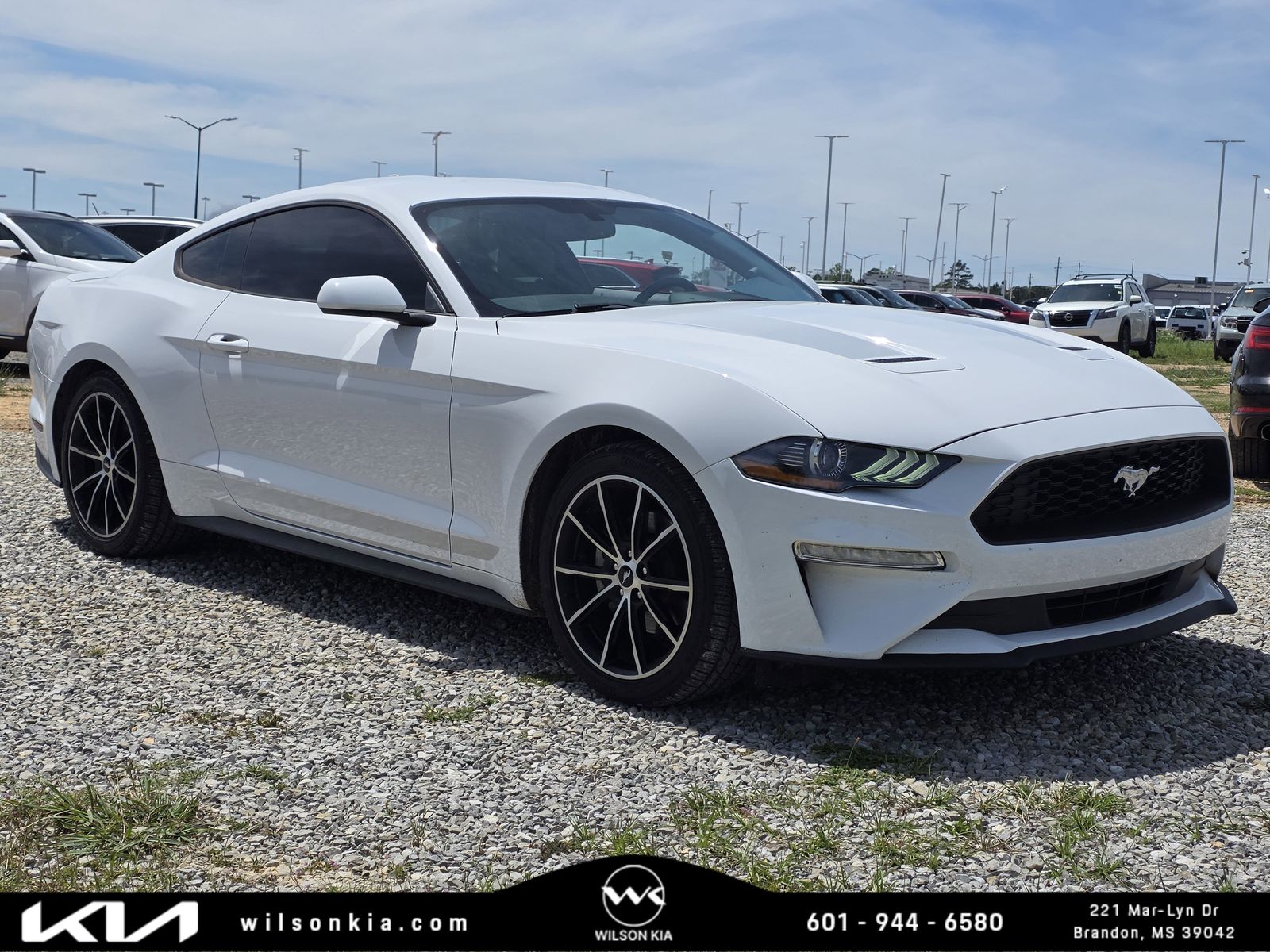 Oxford White 2020 Ford Mustang EcoBoost Coupe RWD Coupe Rear-Wheel Drive Automatic