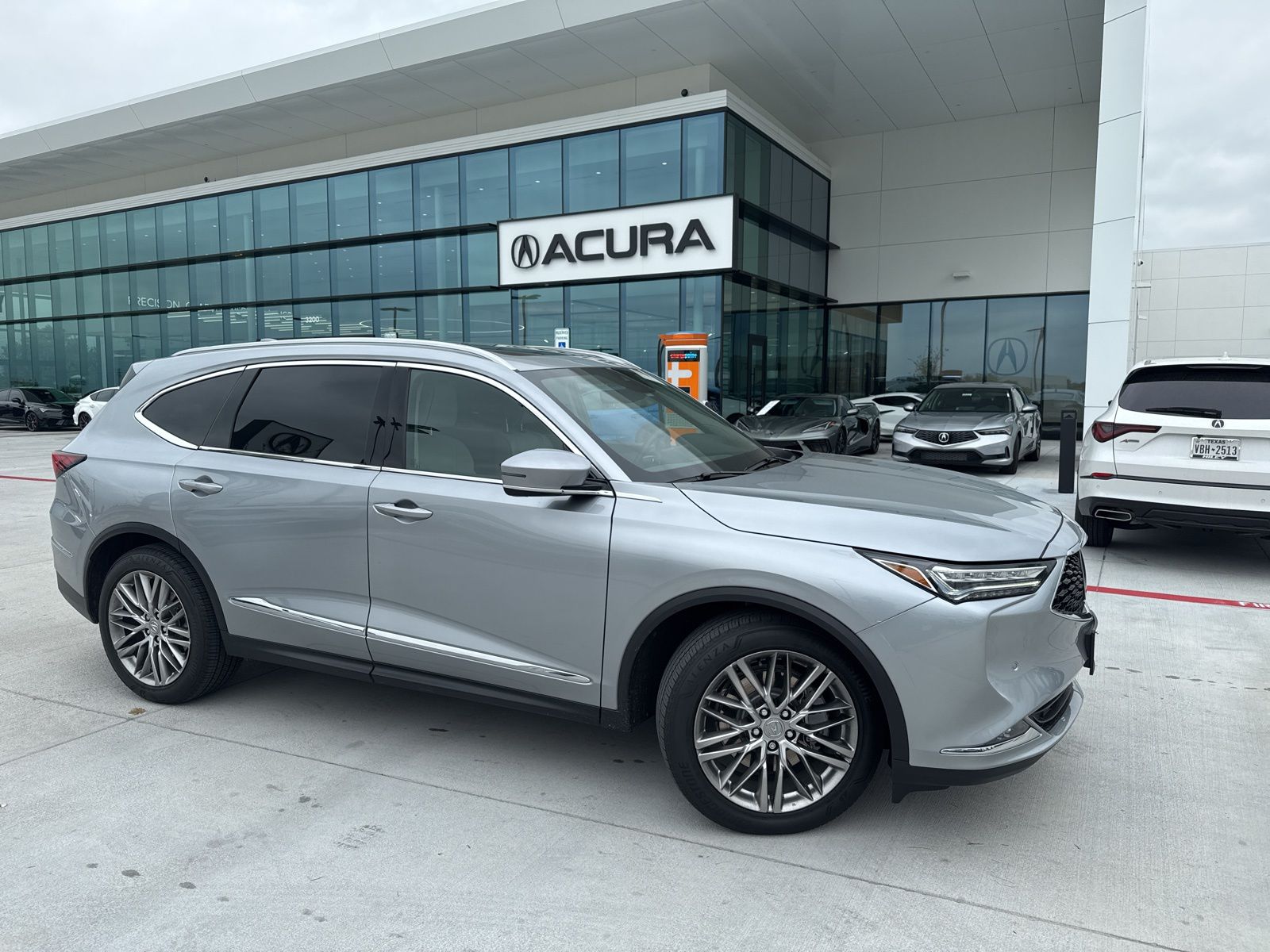 Lunar Silver Metallic 2024 Acura MDX SH-AWD with Advance Package SUV / Crossover All-Wheel Drive Automatic