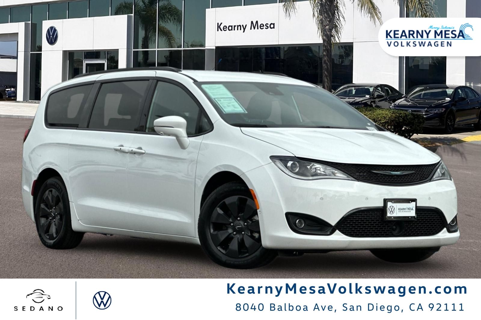 Bright White Clearcoat 2020 Chrysler Pacifica Hybrid Limited FWD Minivan Front-Wheel Drive Continuously Variable Transmission