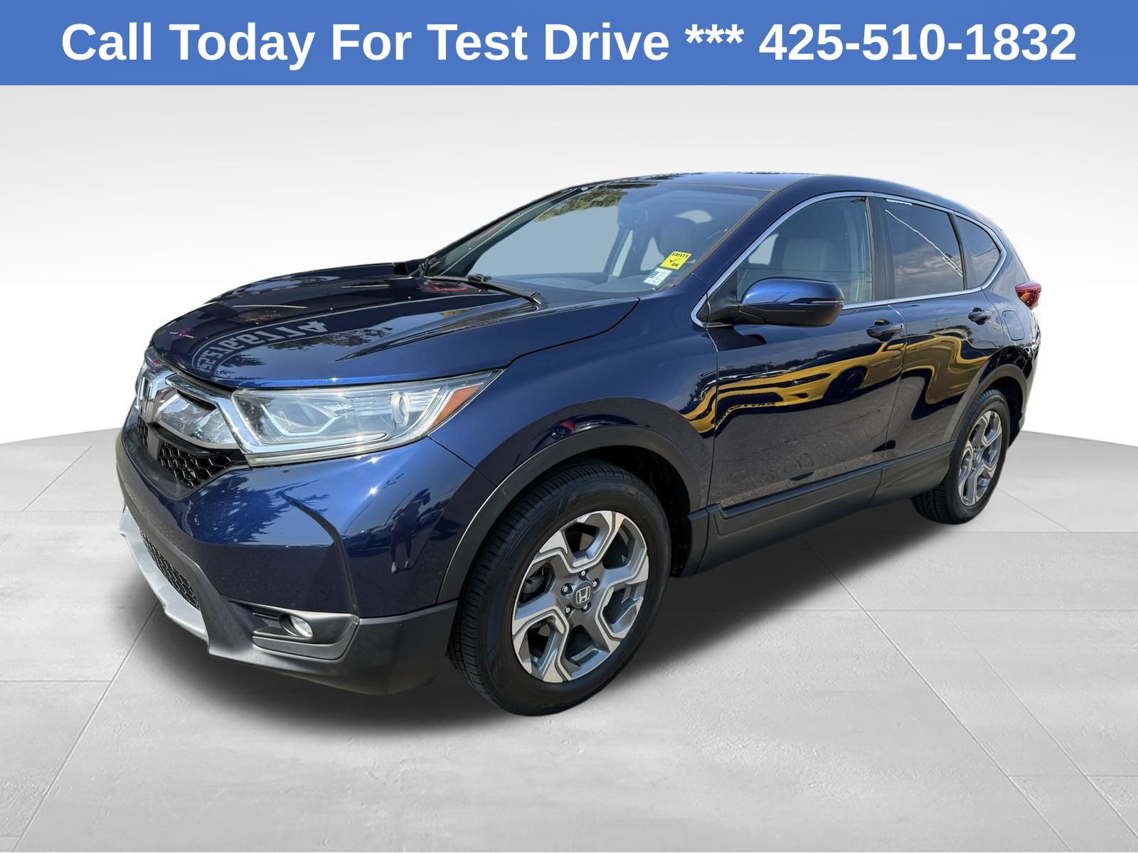Blue 2017 Honda CR-V SUV / Crossover Front-Wheel Drive Continuously Variable Transmission