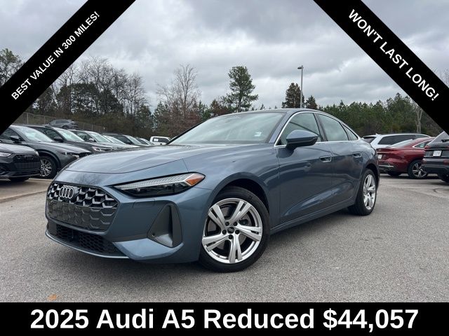 Horizon Blue Metallic 2025 Audi A5 quattro Premium Plus Sedan Sedan All-Wheel Drive 7-Speed Automatic