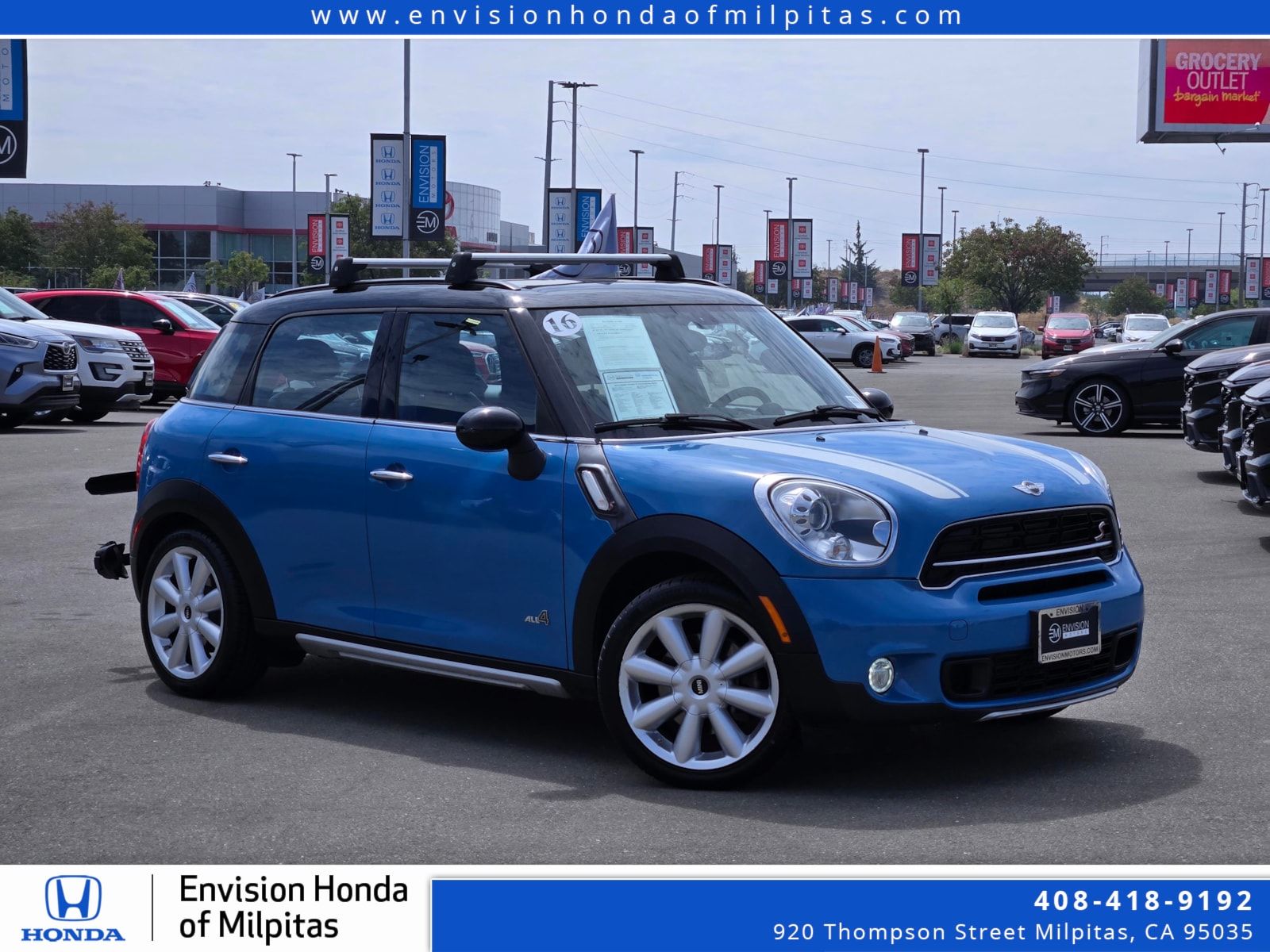 Kite Blue Metallic 2016 MINI Countryman SUV / Crossover All-Wheel Drive 6-Speed Automatic