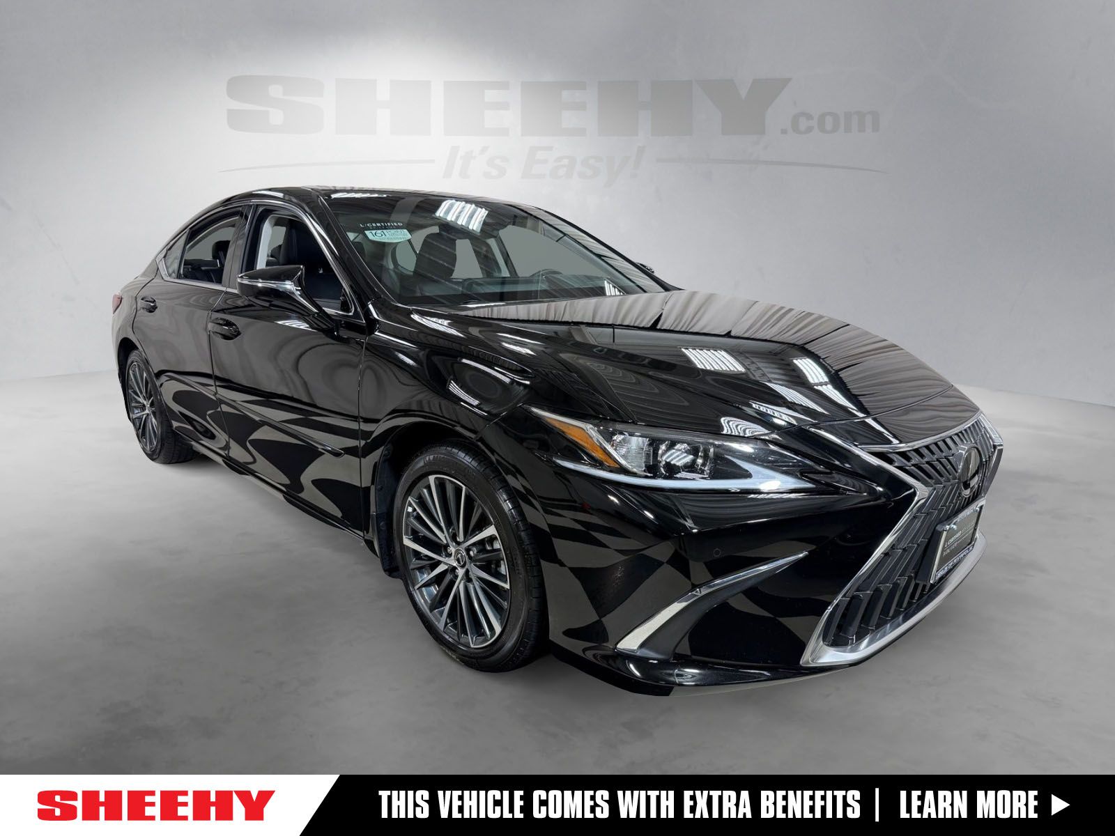 Black (Obsidian) 2025 Lexus ES Sedan Front-Wheel Drive 8-Speed Automatic