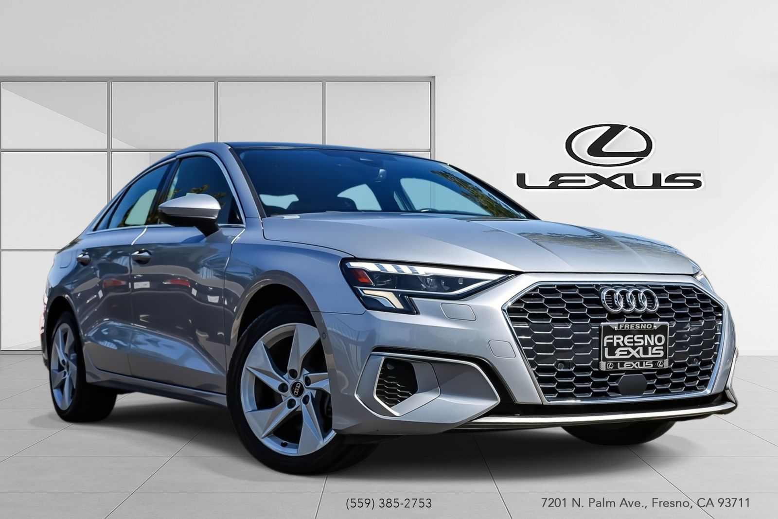 Florett Silver Metallic 2023 Audi A3 Sedan Front-Wheel Drive 7-Speed Automatic