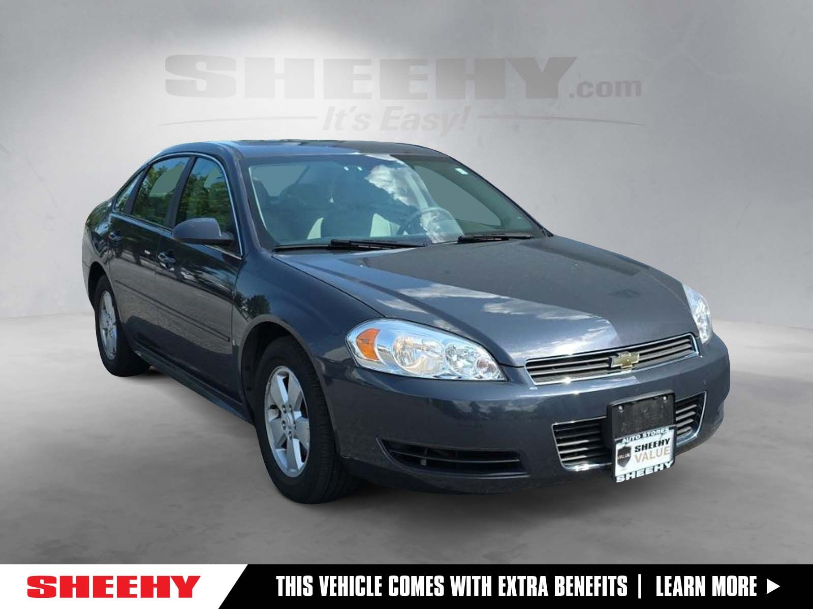Slate Metallic 2009 Chevrolet Impala Sedan Front-Wheel Drive 4-Speed Automatic Overdrive