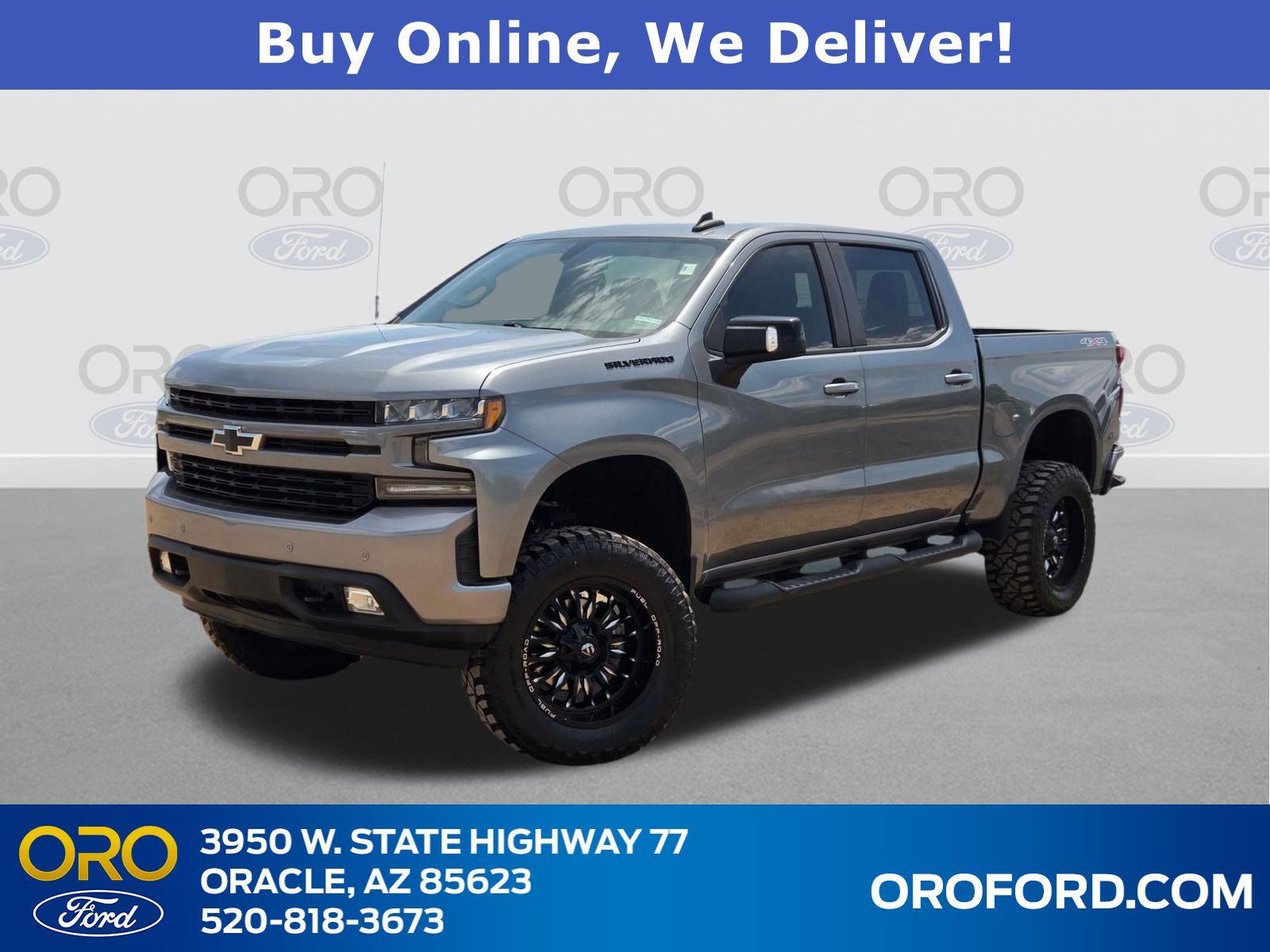 Satin 2022 Chevrolet Silverado 1500 RST Crew Cab 4WD Pickup Truck Four-Wheel Drive 8-Speed Automatic