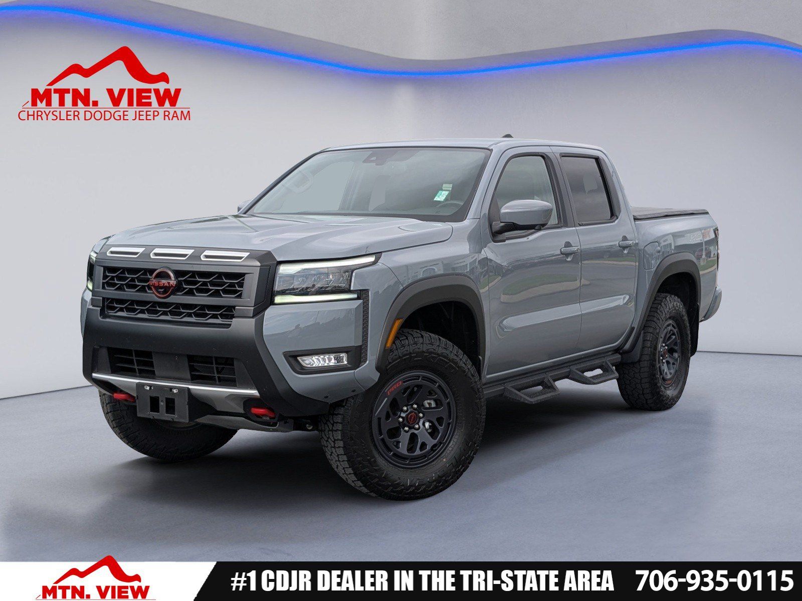 Boulder Gray Pearl 2026 Nissan Frontier Pickup Truck Four-Wheel Drive 9-Speed Automatic Overdrive