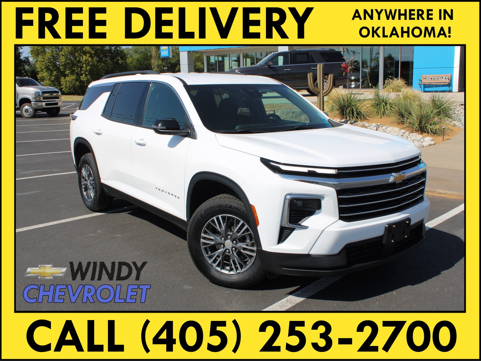 Summit White 2026 Chevrolet Traverse SUV / Crossover Four-Wheel Drive 8-Speed Automatic