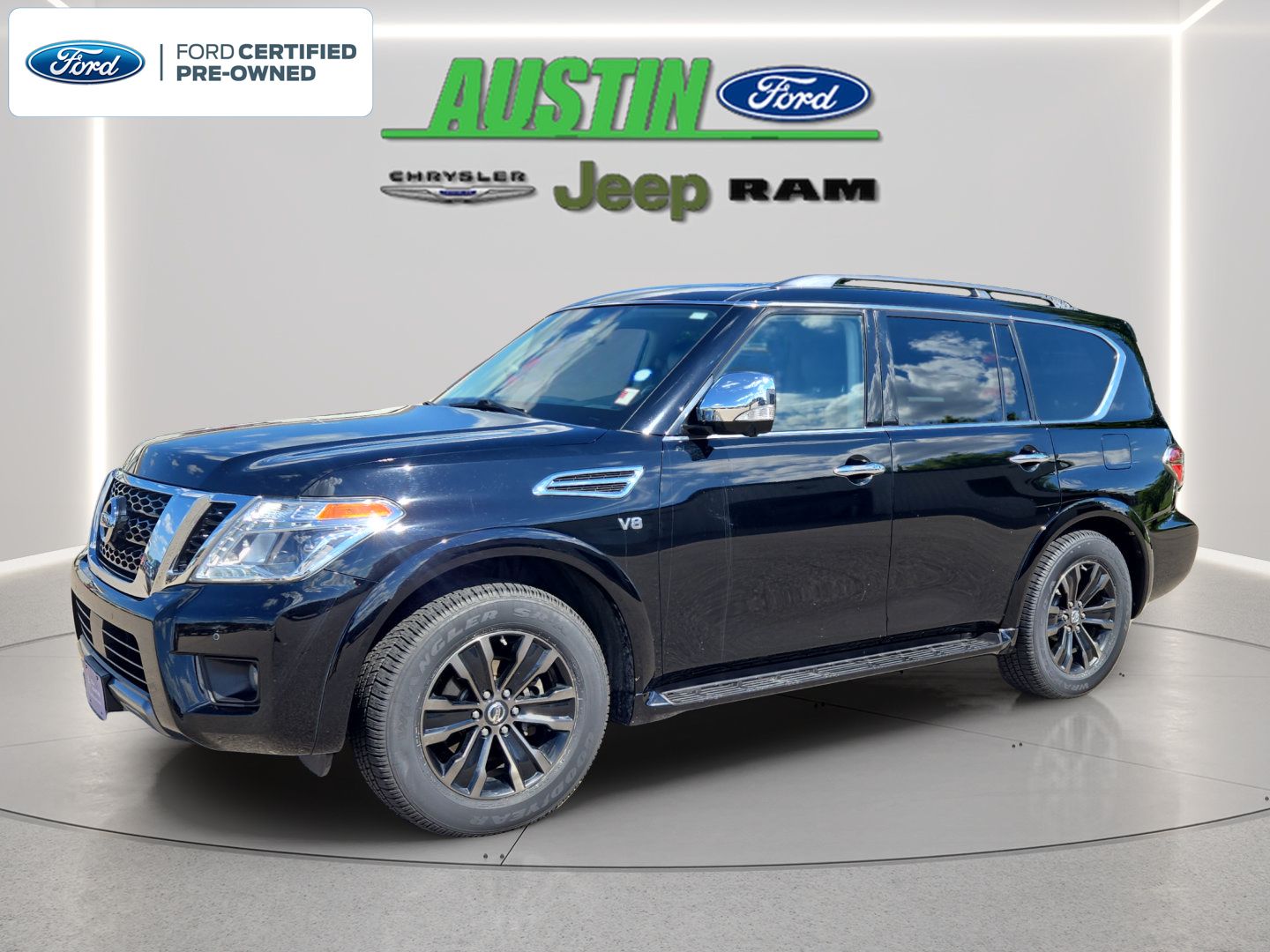 Super Black 2019 Nissan Armada SUV / Crossover Four-Wheel Drive 7-Speed Automatic