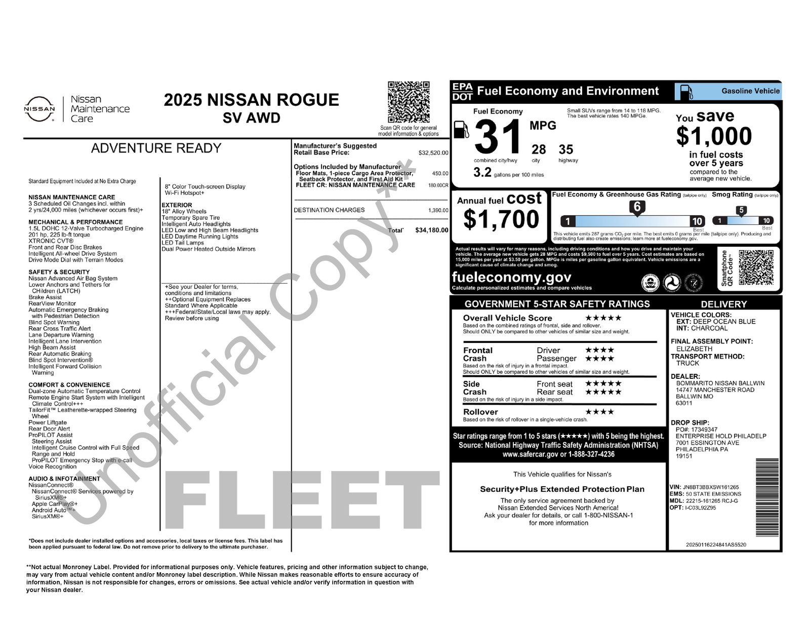 Used Car 2025 Nissan Rogue  Sv For Sale Under $25,000 In Austin, Texas