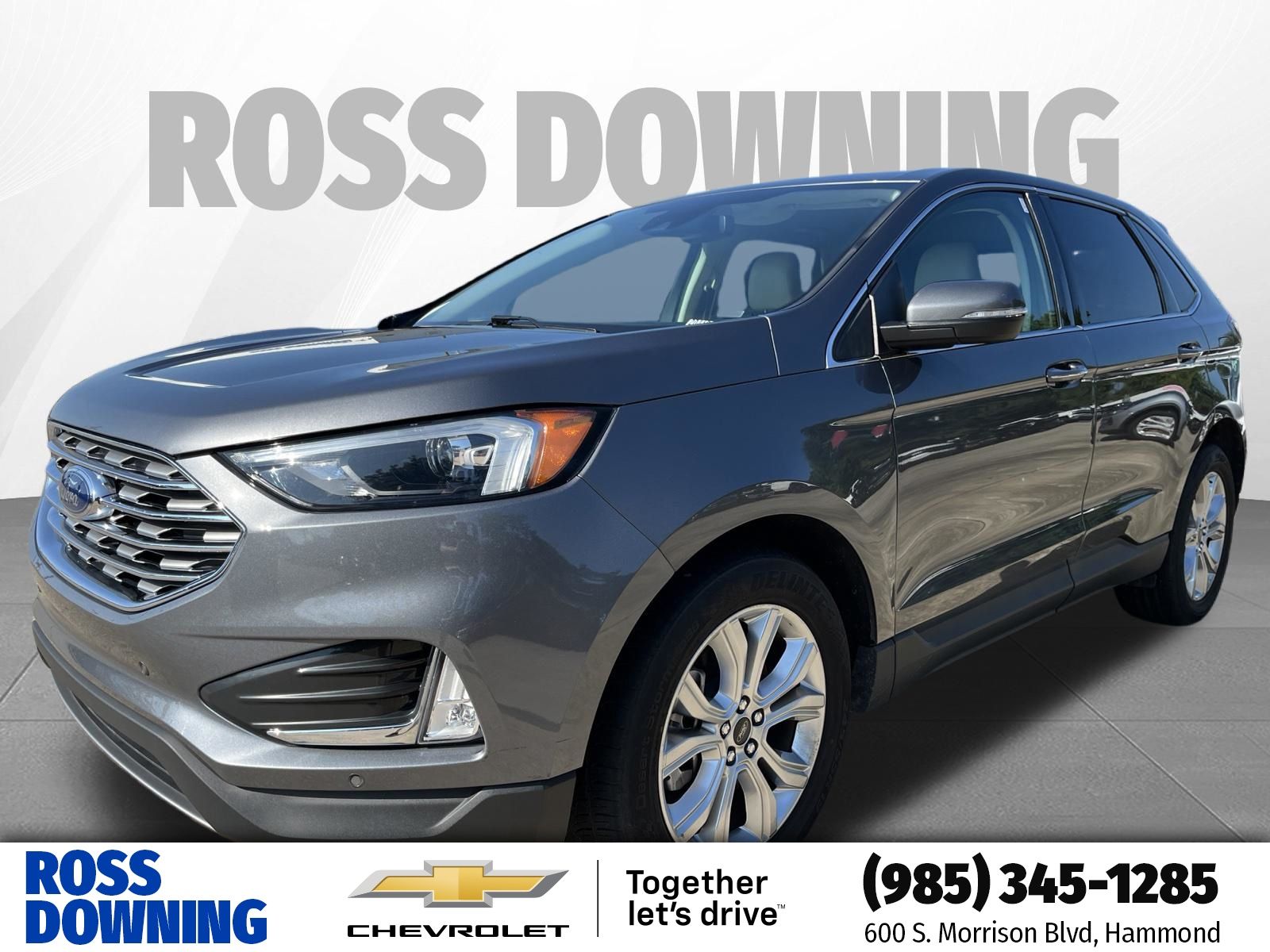2022 Ford Edge Titanium Gray at Ross Downing Buick GMC