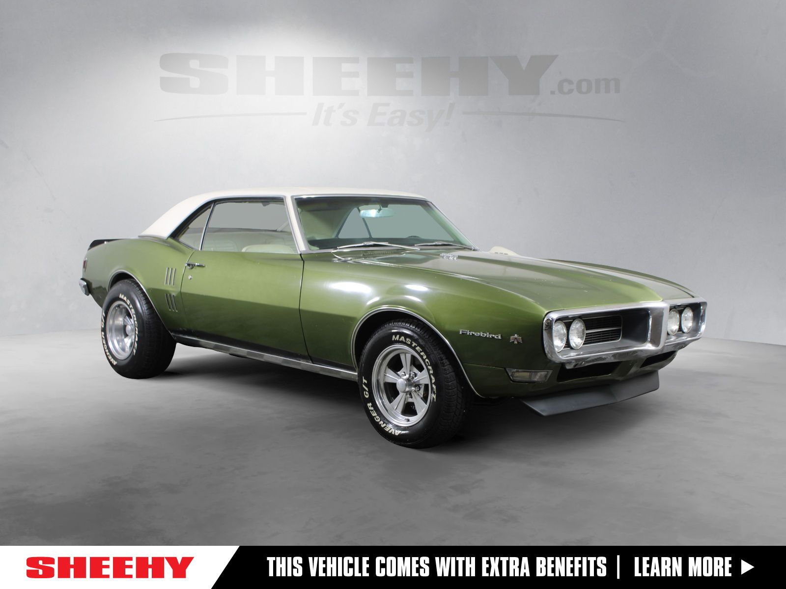 Vendoro Green 1968 Pontiac Firebird Coupe  3-Speed Manual