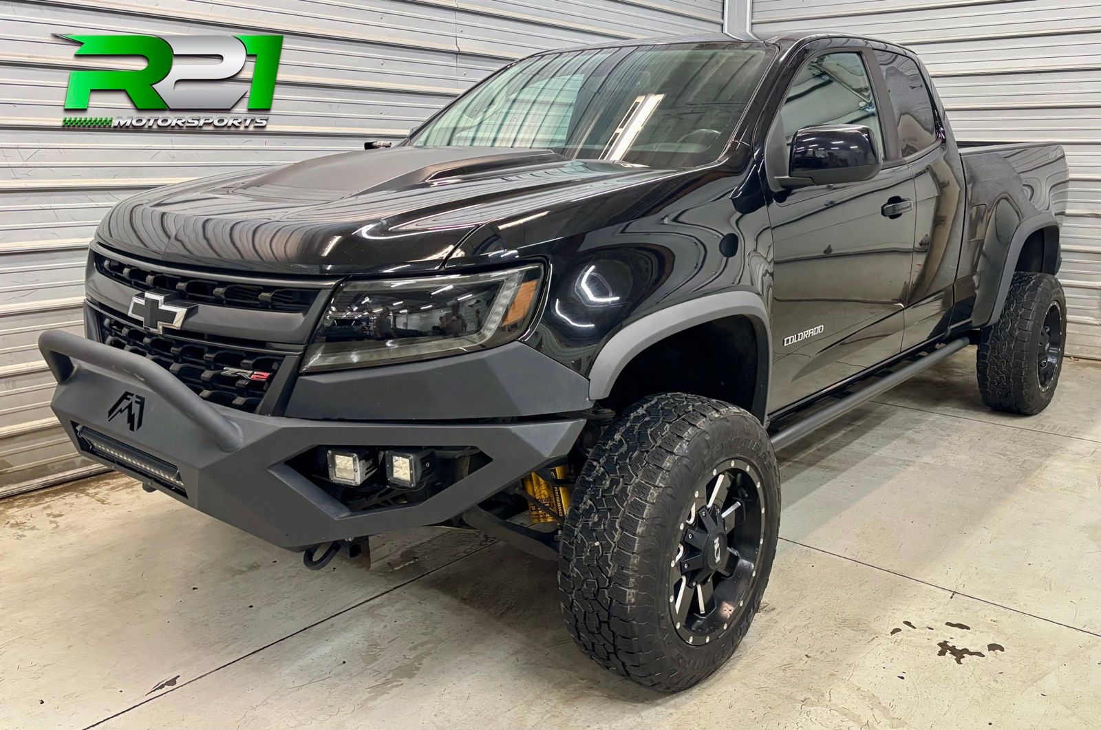 Black 2019 Chevrolet Colorado Pickup Truck Four-Wheel Drive 8-Speed Automatic
