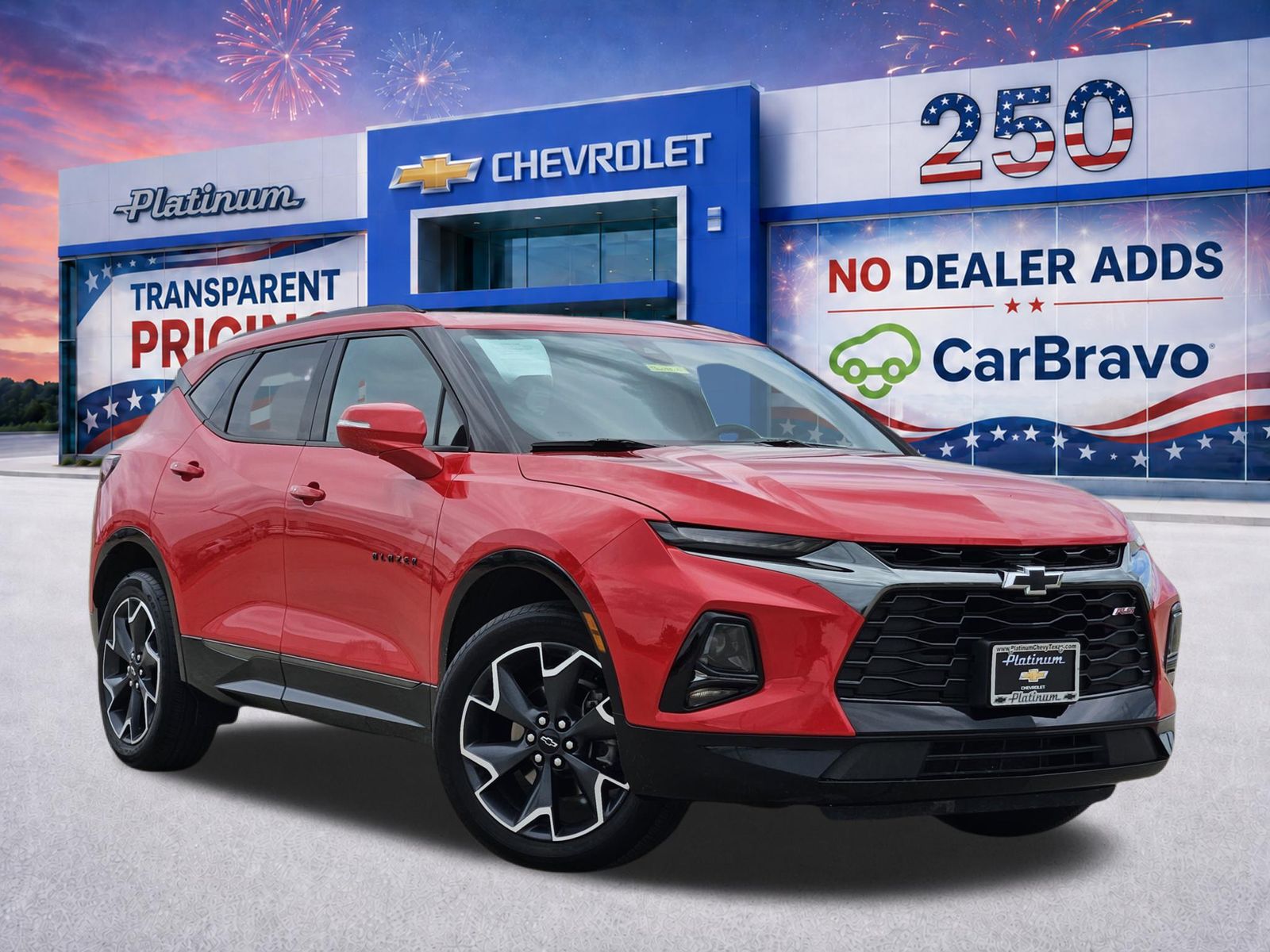 Red Hot 2022 Chevrolet Blazer SUV / Crossover Front-Wheel Drive 9-Speed Automatic Overdrive