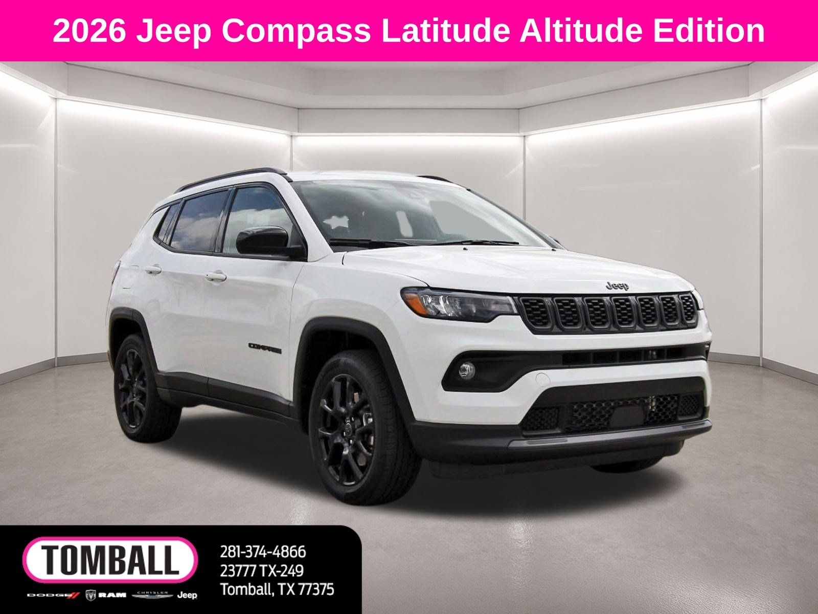 Bright White Clearcoat 2026 Jeep Compass SUV / Crossover Four-Wheel Drive 8-Speed Automatic