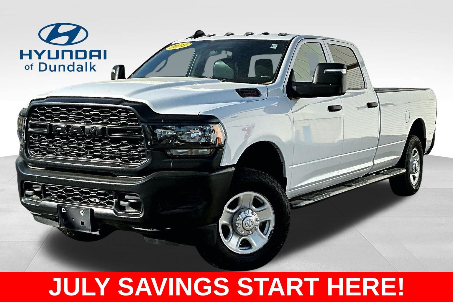 Bright White Clearcoat 2023 RAM 3500 Pickup Truck Four-Wheel Drive 8-Speed Automatic