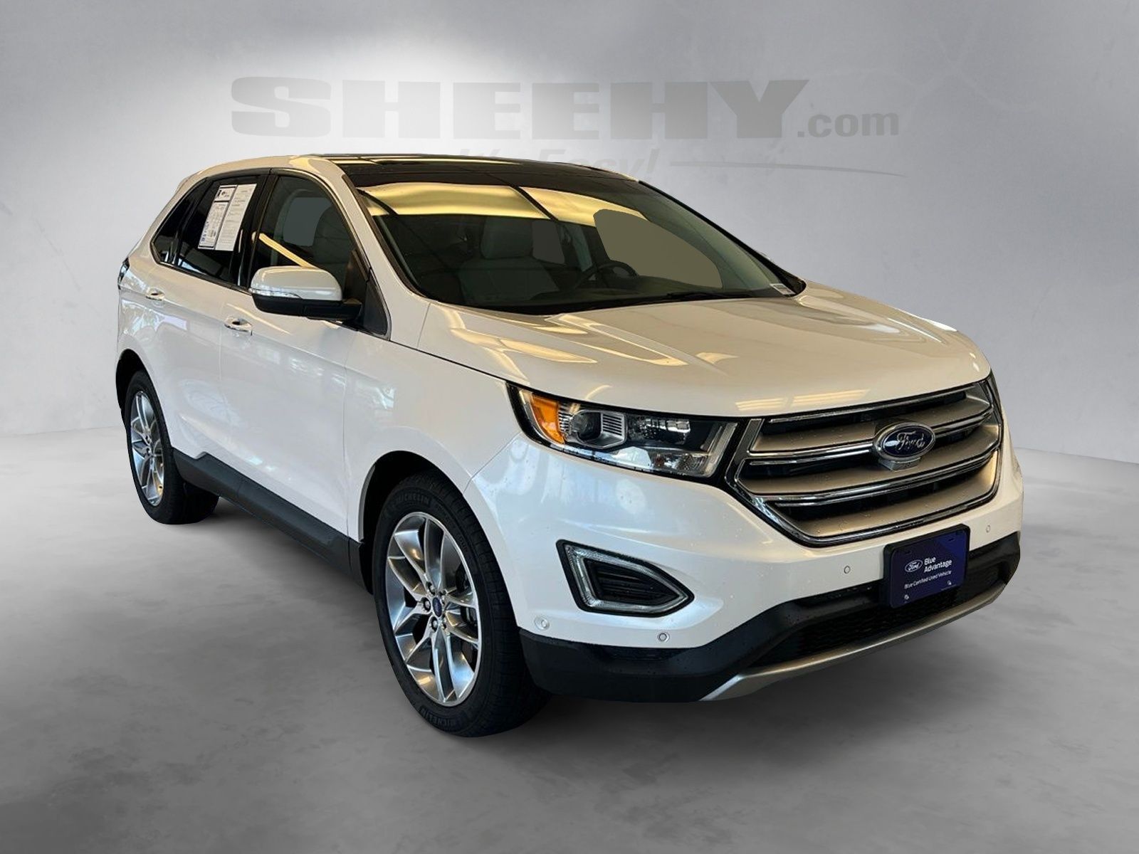 Certified Used 2017 White Platinum Clearcoat Metallic Ford Titanium image 2