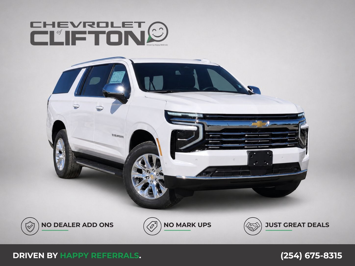 Polar White Tricoat 2026 Chevrolet Suburban SUV / Crossover Four-Wheel Drive Automatic