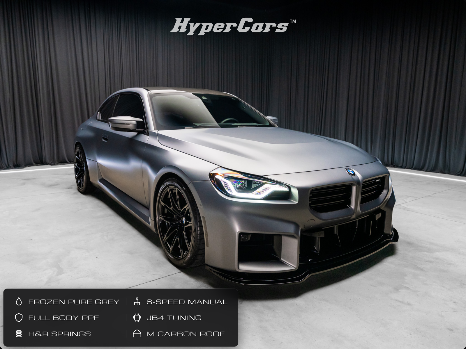 Frozen Pure Gray Metallic 2024 BMW M2 RWD Coupe Rear-Wheel Drive 6-Speed Manual