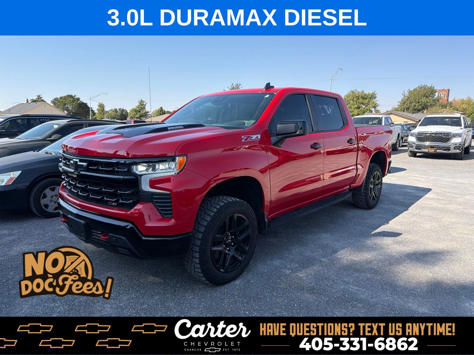 Red Hot 2024 Chevrolet Silverado 1500 Pickup Truck Four-Wheel Drive Automatic