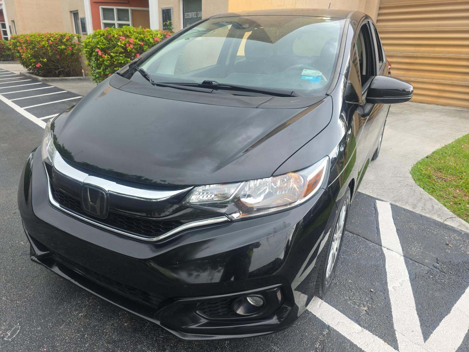 Black 2020 Honda Fit Hatchback Front-Wheel Drive Continuously Variable Transmission