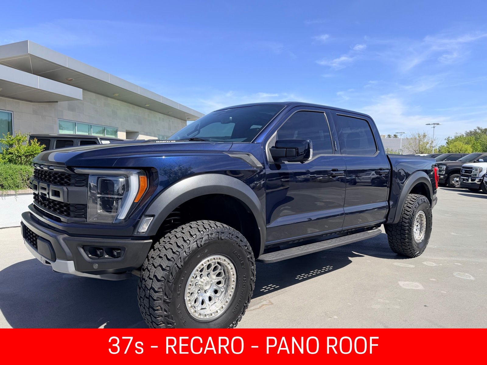 Antimatter Blue Metallic 2023 Ford F-150 Raptor SuperCrew 4WD Pickup Truck Four-Wheel Drive Automatic