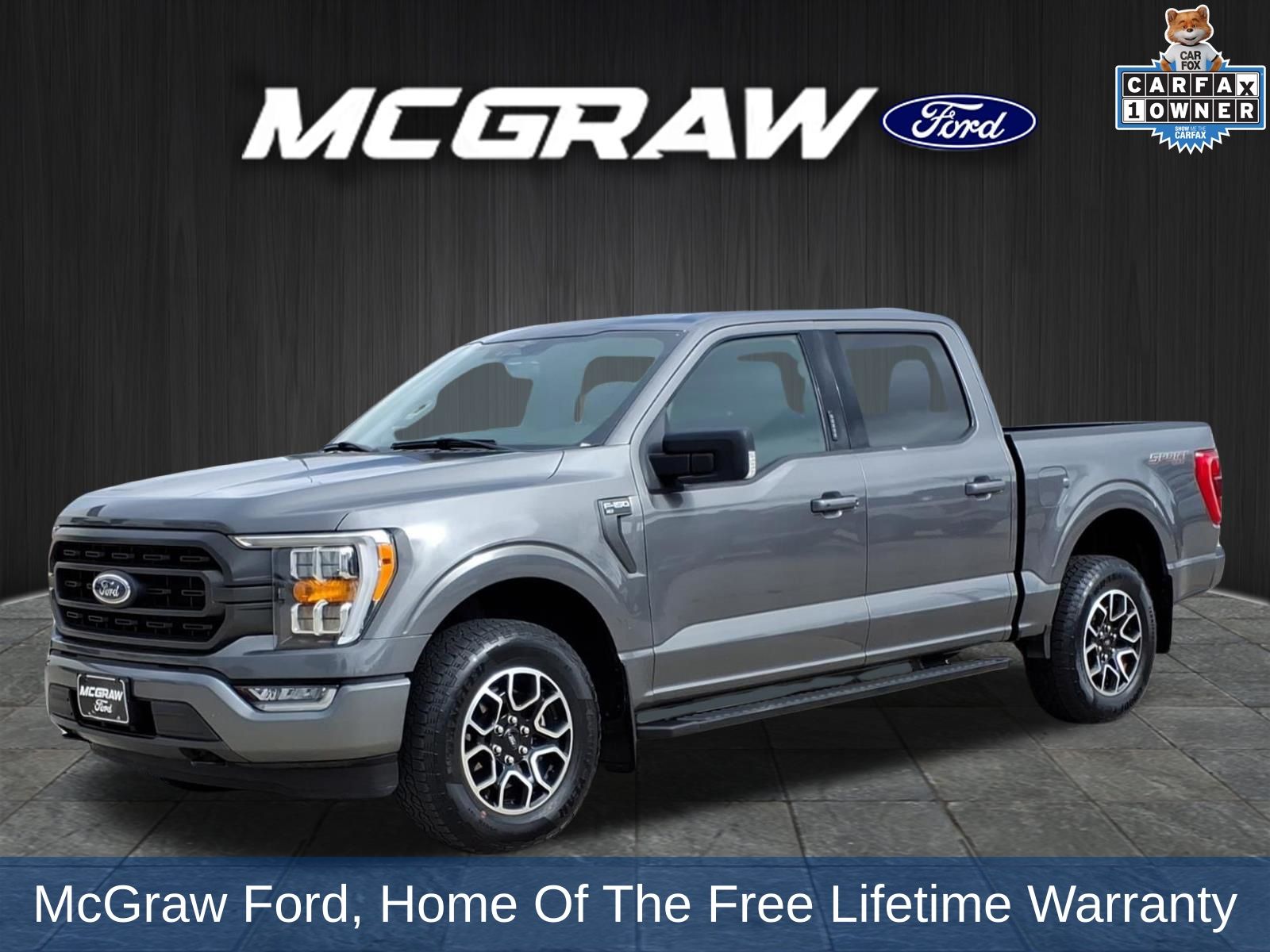 Carbonized Gray Metallic 2023 Ford F-150 XLT SuperCrew 4WD Pickup Truck Four-Wheel Drive Automatic