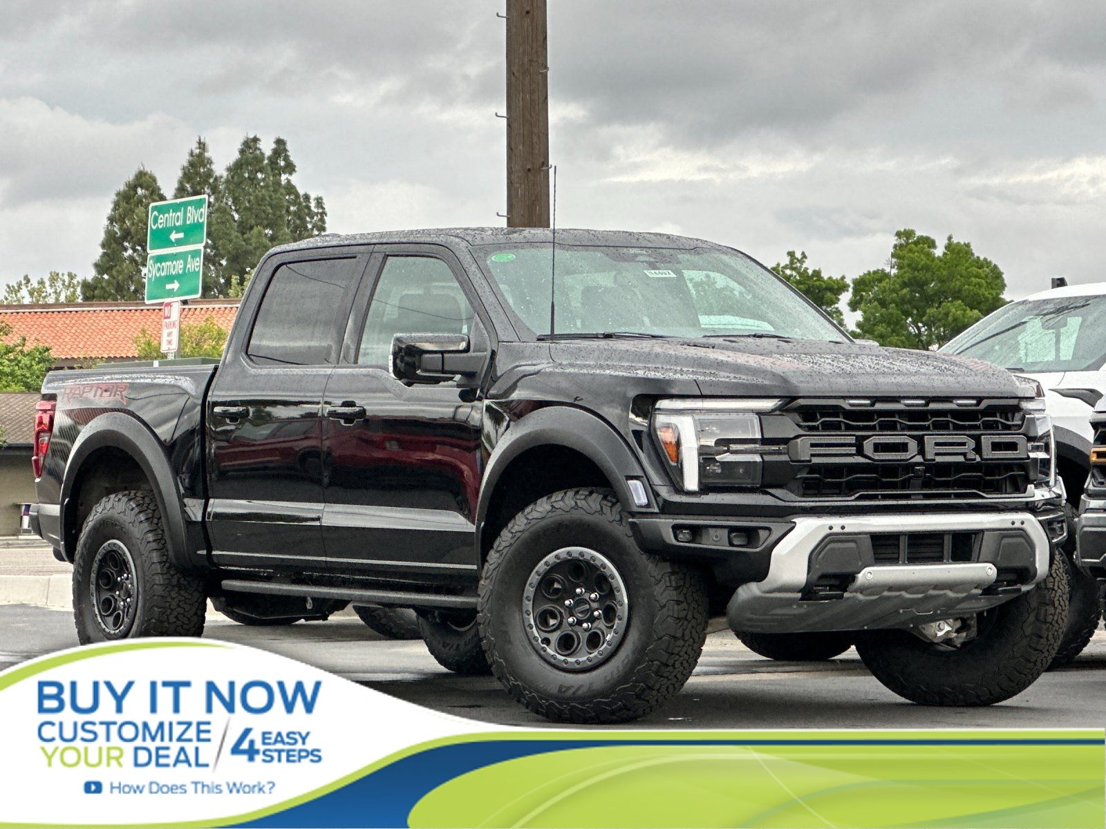 Agate Black Metallic 2026 Ford F-150 Raptor SuperCrew 4WD Pickup Truck Four-Wheel Drive Automatic