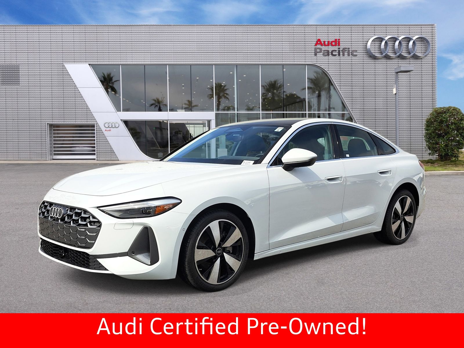 Glacier White Metallic 2025 Audi A5 quattro Premium Sedan Sedan All-Wheel Drive 7-Speed Automatic