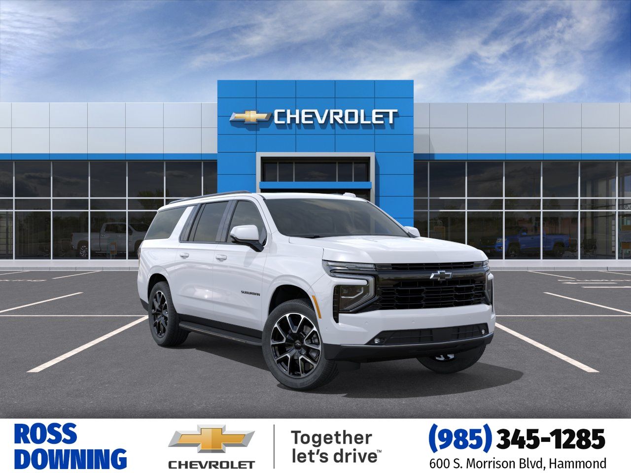 2026 Chevrolet Suburban RST White at Supreme Chevrolet of Gonzales