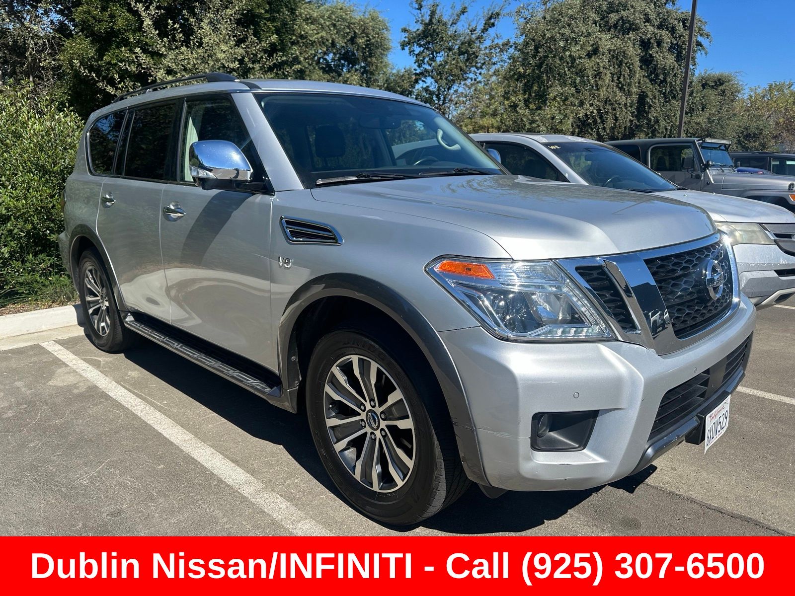 Brilliant Silver Metallic 2019 Nissan Armada SUV / Crossover 4X2 7-Speed Automatic