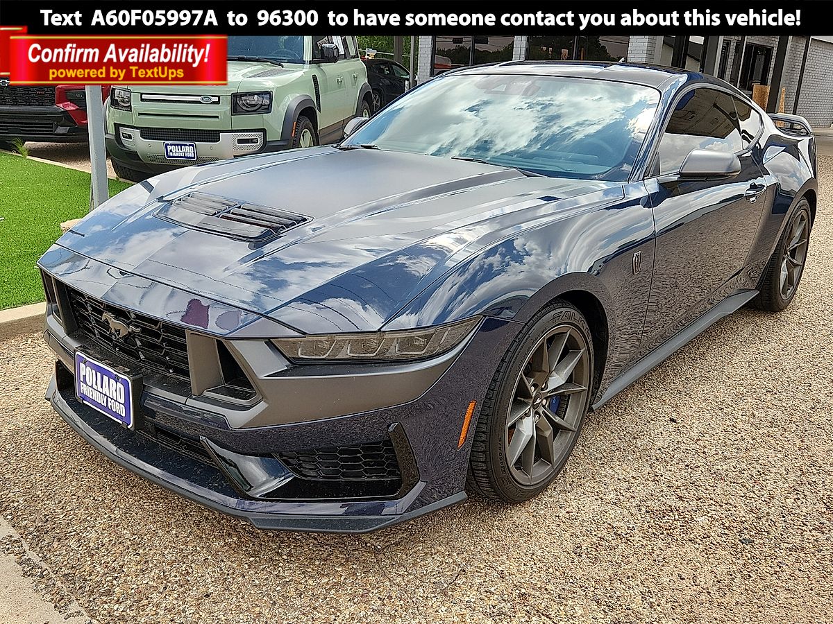 Blue 2024 Ford Mustang Dark Horse Fastback RWD Coupe Rear-Wheel Drive Automatic