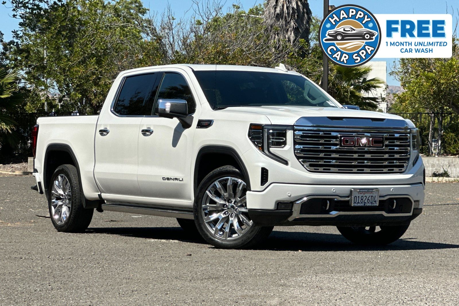 White Frost Tricoat 2025 GMC Sierra 1500 Pickup Truck Four-Wheel Drive Automatic