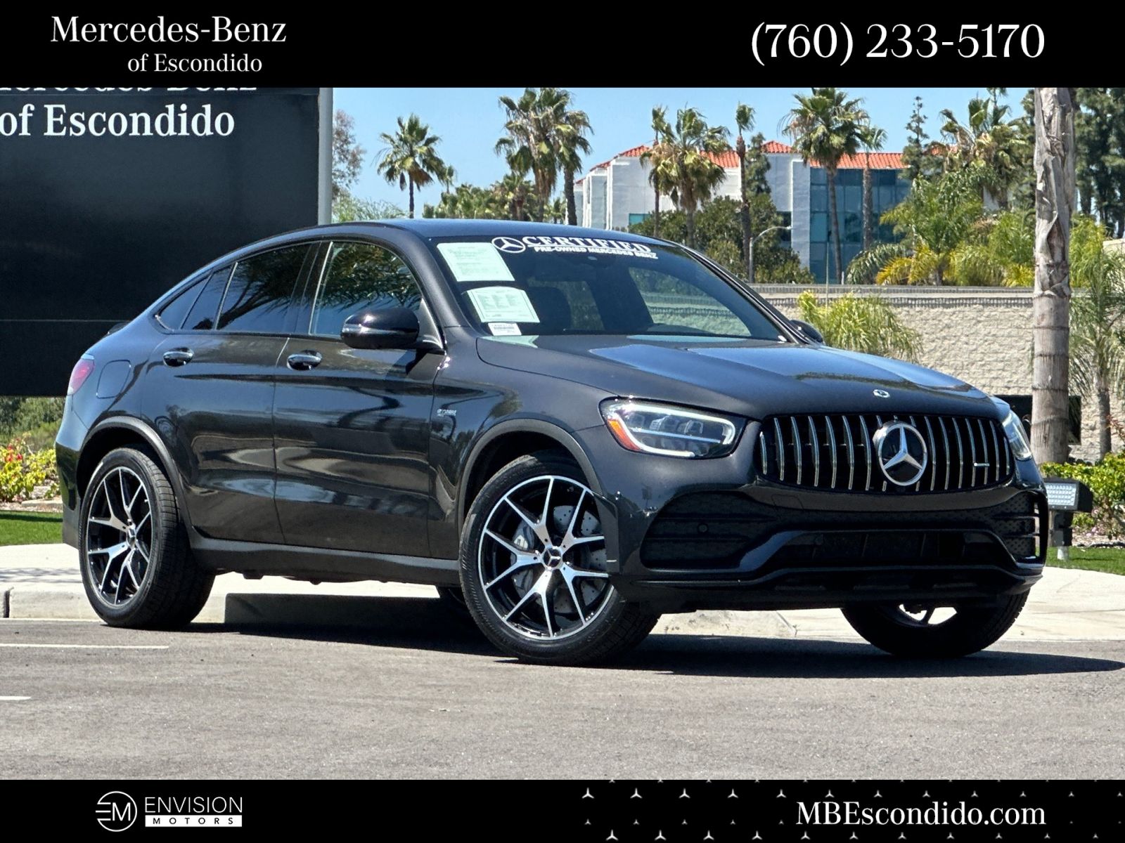 Graphite Gray Metallic 2021 Mercedes-Benz GLC AMG GLC 43 Coupe 4MATIC Coupe All-Wheel Drive 9-Speed Automatic