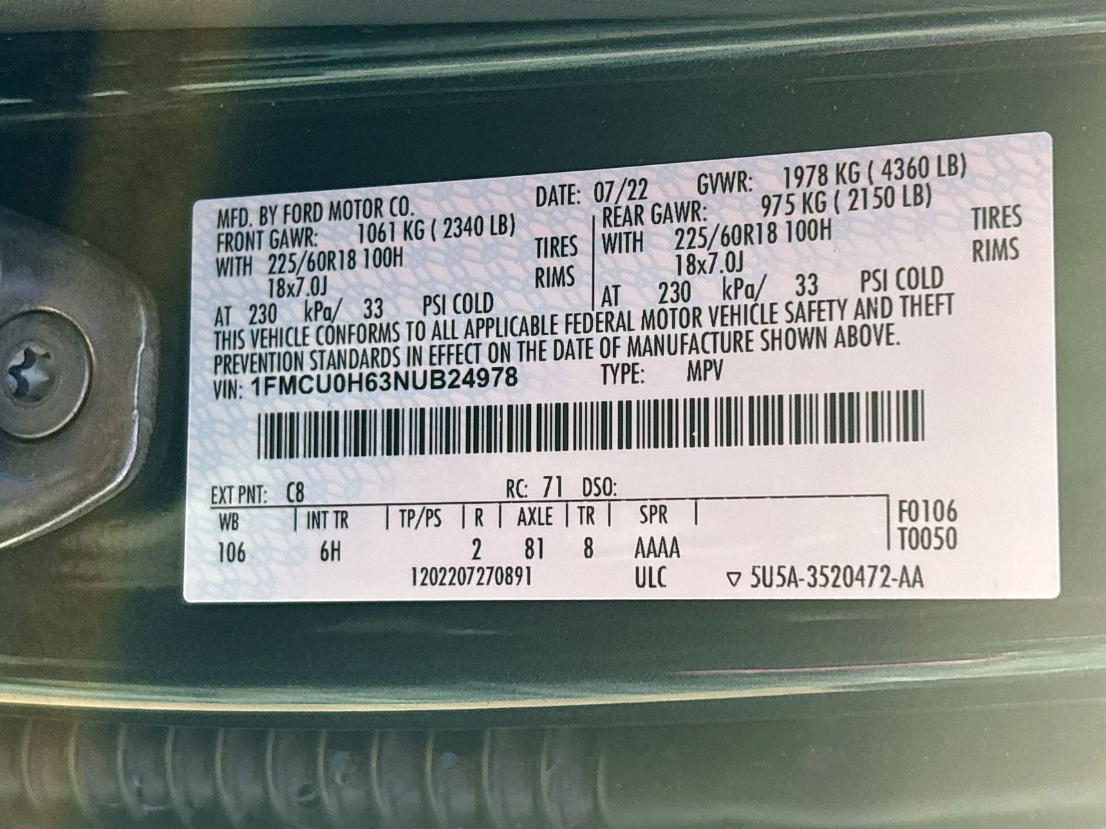 Used 2022 Blue Ford SEL image 29