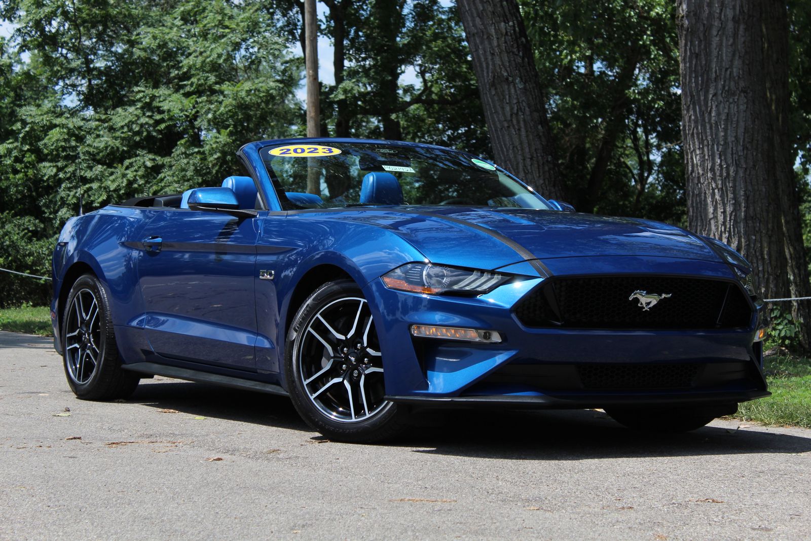 Atlas Blue Metallic 2023 Ford Mustang Convertible Rear-Wheel Drive Automatic