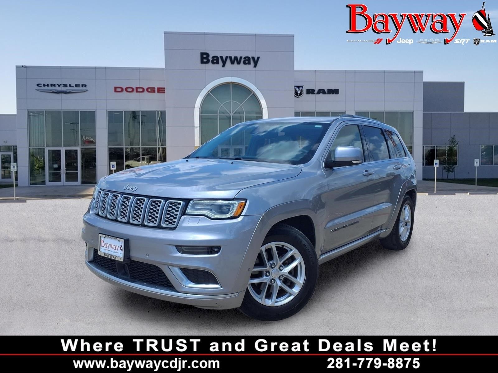 2018 Jeep Grand Cherokee Summit Silver at Bayway Cadillac Southwest