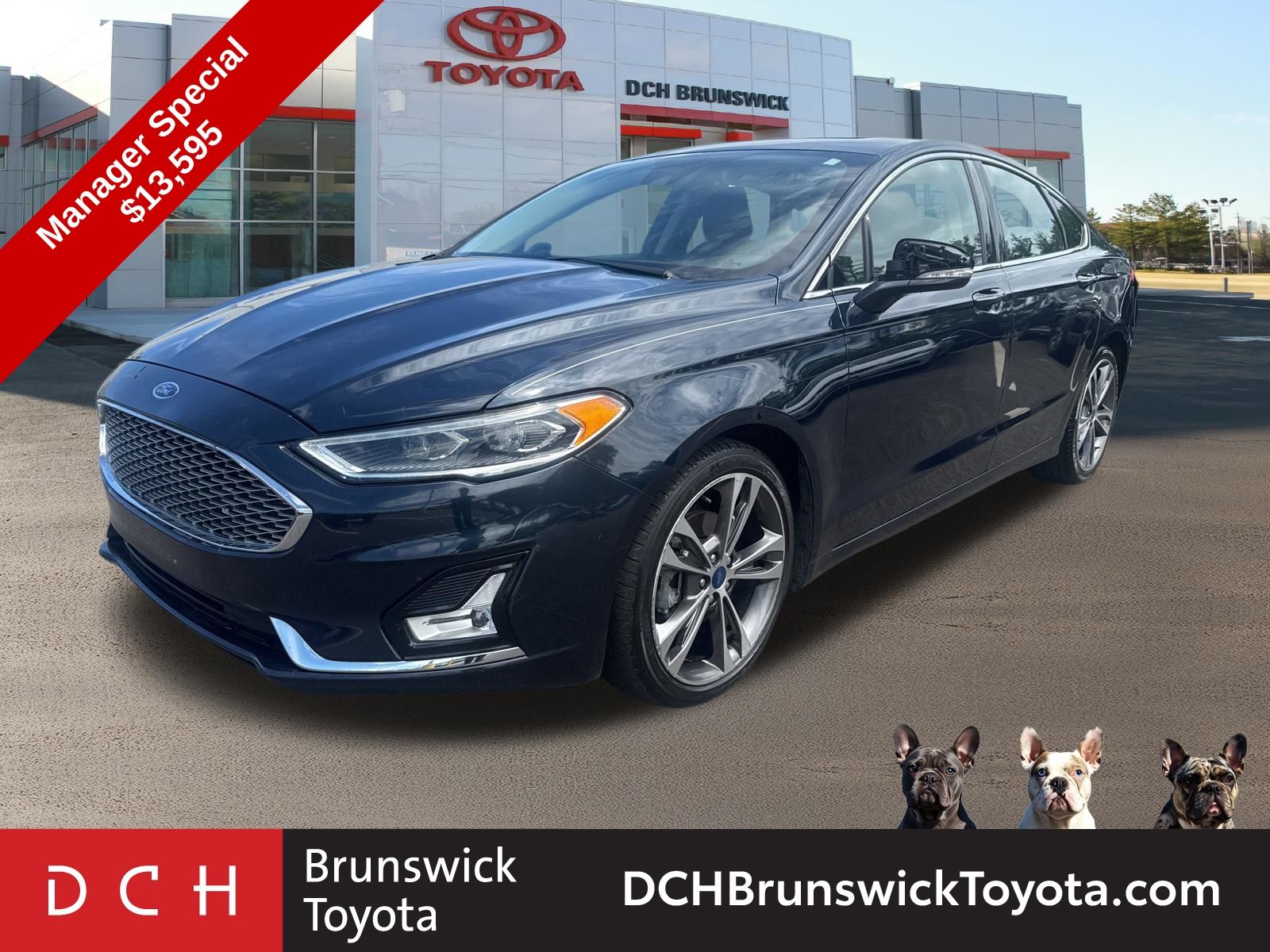 Blue Metallic 2020 Ford Fusion Sedan Front-Wheel Drive 6-Speed Automatic