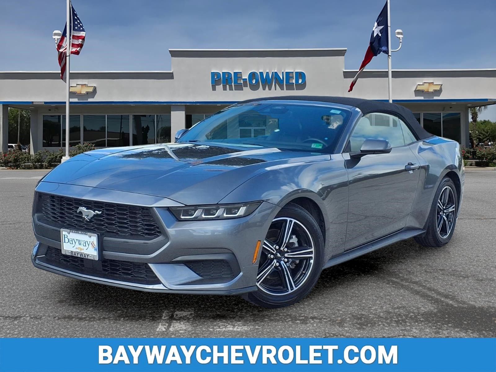 Gray Metallic 2025 Ford Mustang EcoBoost Premium Convertible RWD Convertible Rear-Wheel Drive Automatic