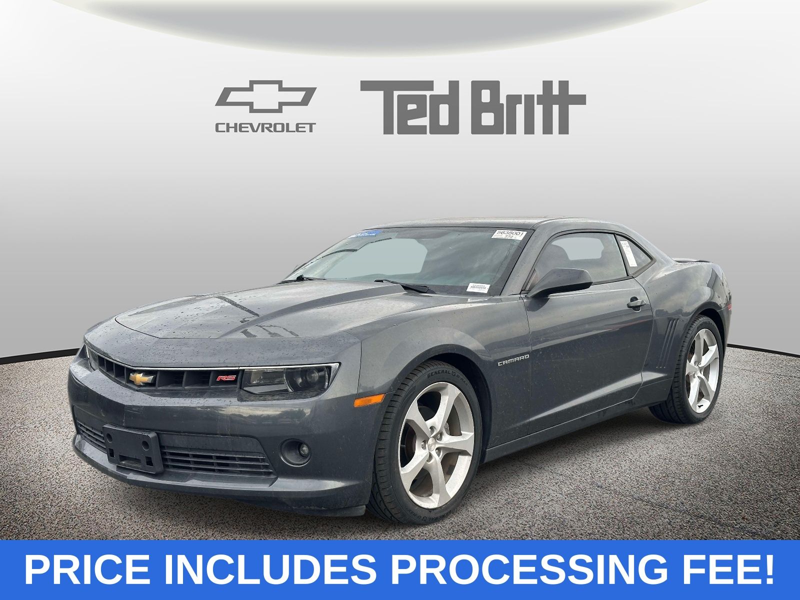 Ashen Gray Metallic 2015 Chevrolet Camaro Coupe Rear-Wheel Drive 6-Speed Automatic