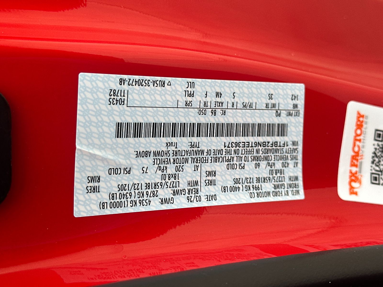 New 2026 Race Red Ford F-250® XLT image 29