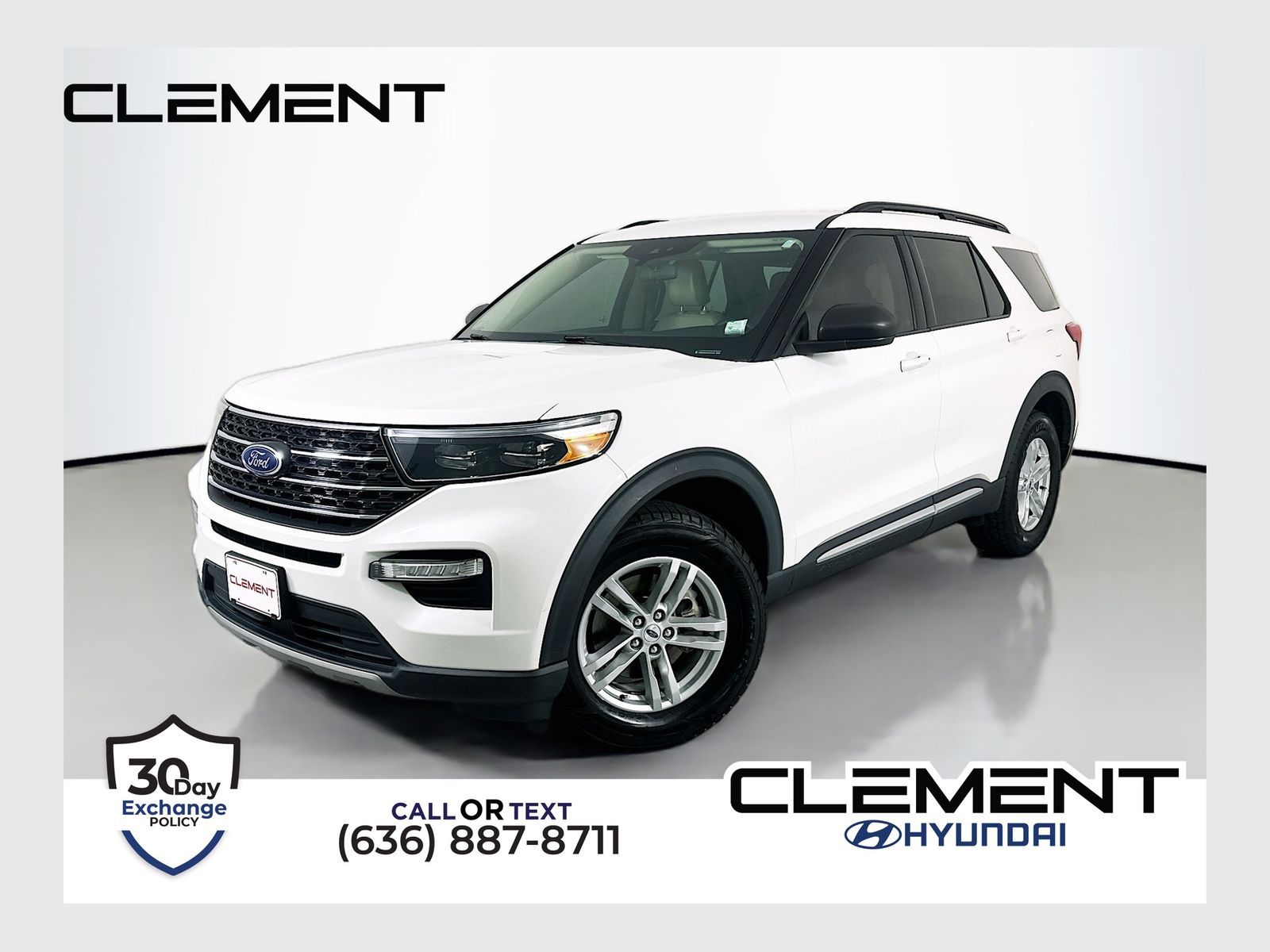 Star White Metallic Tri-Coat 2022 Ford Explorer XLT AWD SUV / Crossover All-Wheel Drive Automatic